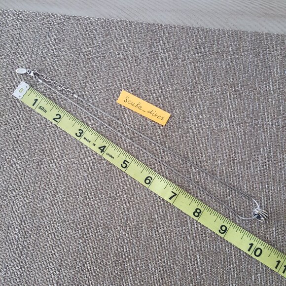 RARE Pandora Two-Tone 925 Silver 14K Gold Crossover Wrap Rope Pendant Necklace - Picture 8 of 12